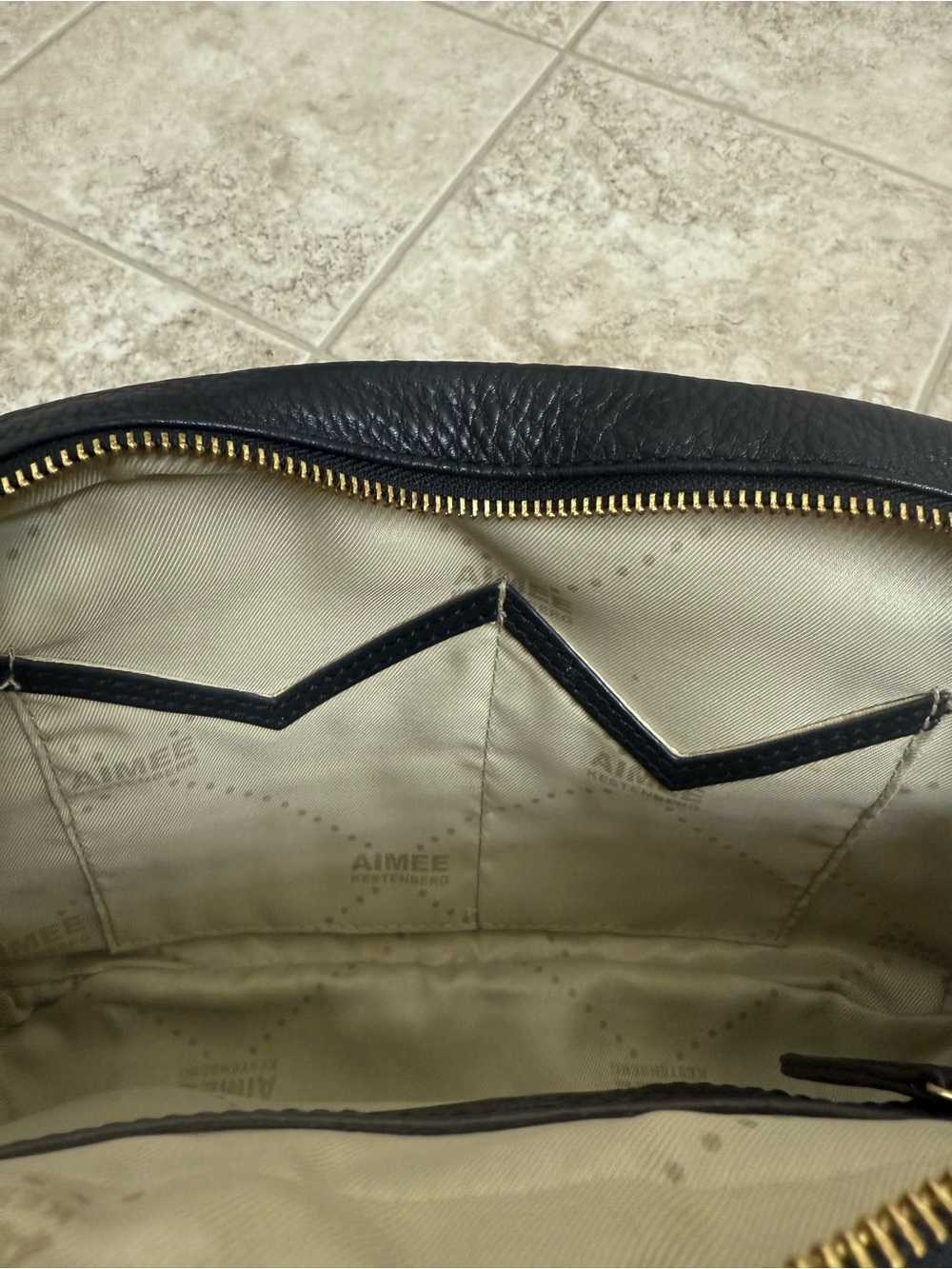 Aimee Kestenberg black leather shoulder bag - Picture 9 of 16